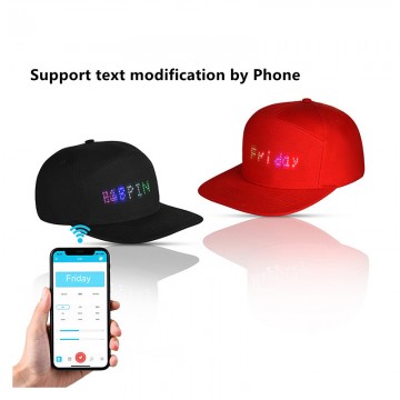 LED Magic Display Bluetooth Baseball Cap